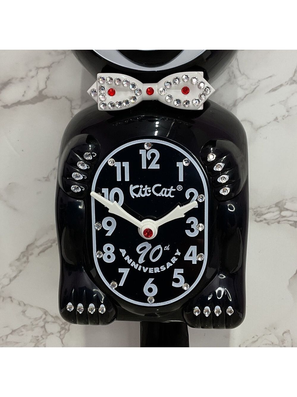 Rare Jeweled 90th Edition Black Kit Cat Klock - Picture 3 of 6
